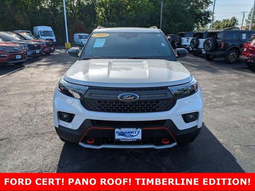 Star White Metallic Tri-Coat 2023 Ford Explorer Timberline