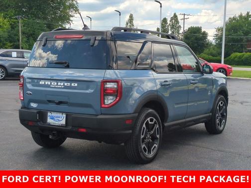 Azure Gray Metallic Tri-Coat 2024 Ford Bronco Sport Outer Banks
