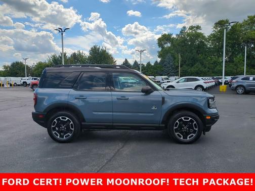 Azure Gray Metallic Tri-Coat 2024 Ford Bronco Sport Outer Banks