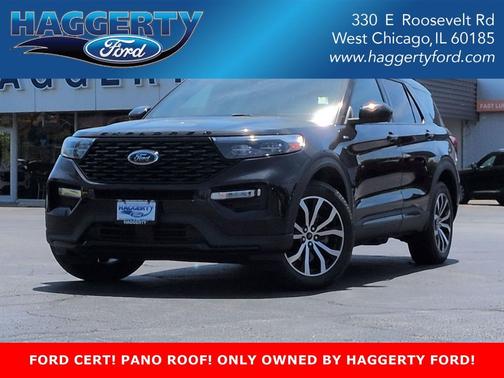 AGATE BLACK METALLIC 2023 Ford Explorer ST-Line