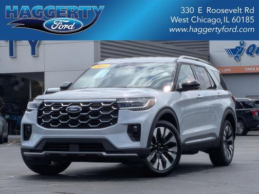 SPACE WHITE METALLIC 2026 Ford Explorer Platinum