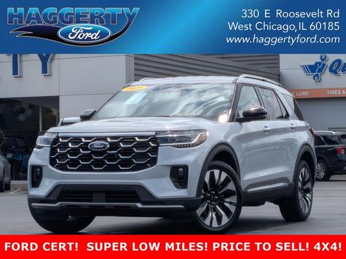 SPACE WHITE METALLIC 2026 Ford Explorer Platinum