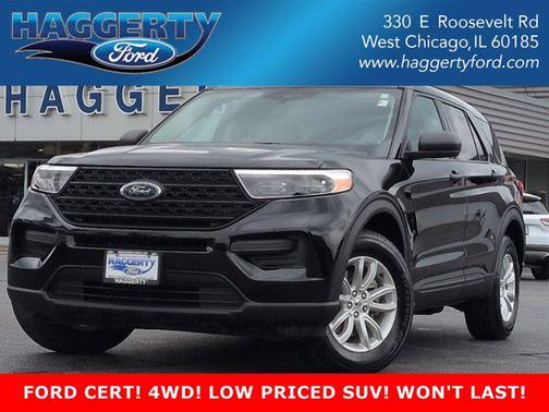 AGATE BLACK METALLIC 2021 Ford Explorer Base 4WD
