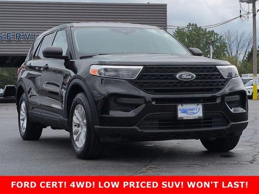 AGATE BLACK METALLIC 2021 Ford Explorer Base 4WD