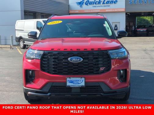 Rapid Red Metallic Tinted Clearcoat 2025 Ford Explorer ST