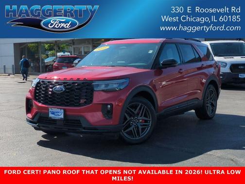Rapid Red Metallic Tinted Clearcoat 2025 Ford Explorer ST