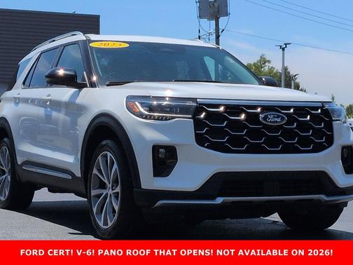 STAR WHITE MET TRI-COAT 2025 Ford Explorer Platinum