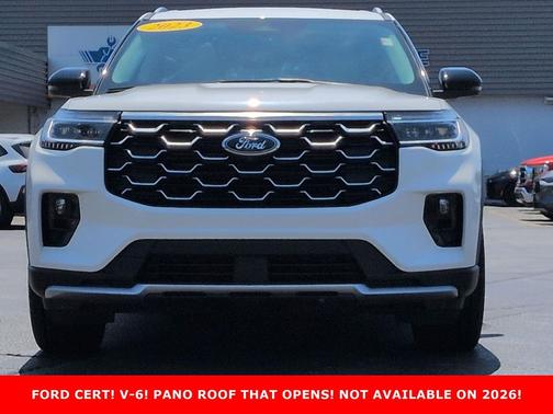 STAR WHITE MET TRI-COAT 2025 Ford Explorer Platinum