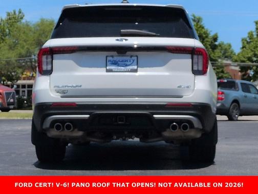 STAR WHITE MET TRI-COAT 2025 Ford Explorer Platinum