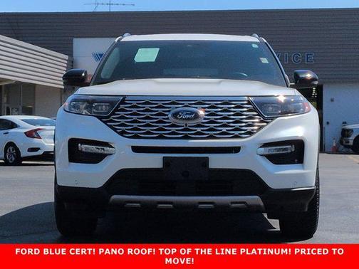 STAR WHITE MET TRI-COAT 2020 Ford Explorer Platinum