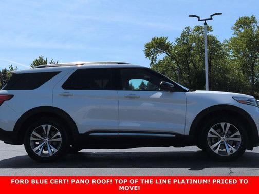 STAR WHITE MET TRI-COAT 2020 Ford Explorer Platinum