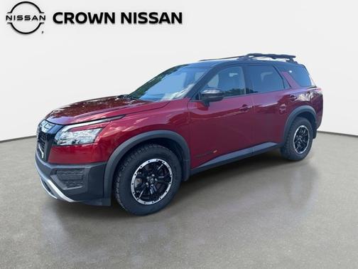 2 Tone Red / Black Roof 2023 Nissan Pathfinder Rock Creek
