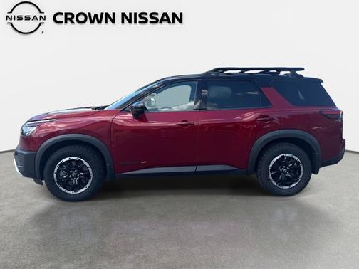 2 Tone Red / Black Roof 2023 Nissan Pathfinder Rock Creek