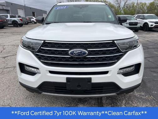 STAR WHITE MET TRI-COAT 2021 Ford Explorer XLT