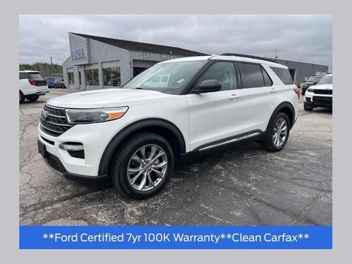 STAR WHITE MET TRI-COAT 2021 Ford Explorer XLT