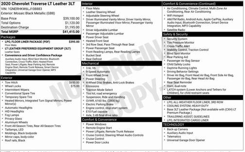 2020 Chevrolet Traverse LT Leather