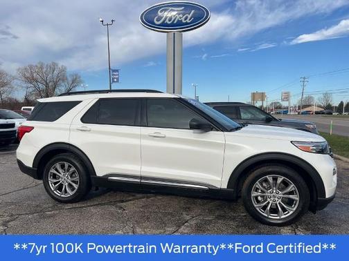 STAR WHITE MET TRI-COAT 2021 Ford Explorer XLT