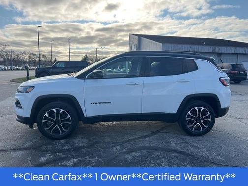 Bright White Clearcoat 2023 Jeep Compass LIMITED
