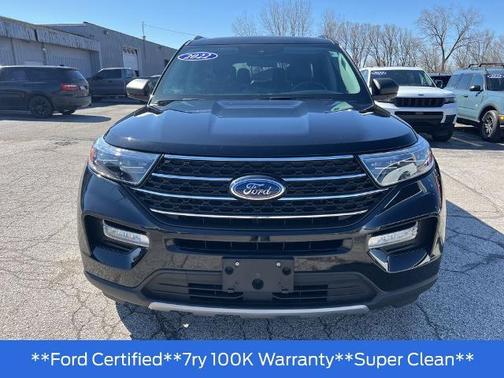 AGATE BLACK METALLIC 2022 Ford Explorer XLT