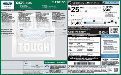 2022 Ford Maverick XLT