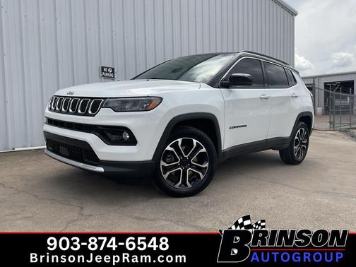 Bright White Clearcoat 2023 Jeep Compass Limited