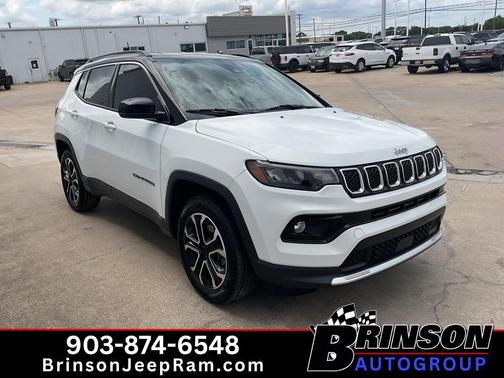 Bright White Clearcoat 2023 Jeep Compass Limited