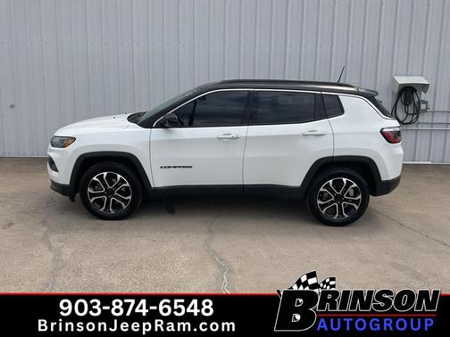 Bright White Clearcoat 2023 Jeep Compass Limited