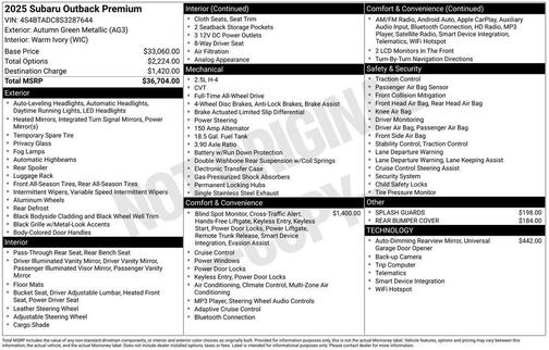 2025 Subaru Outback Premium
