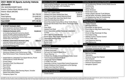 2021 BMW X5 xDrive40i