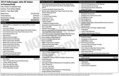 2014 Volkswagen Jetta Auto SE w/Connectivity