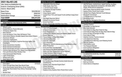 2021 Kia K5 LXS