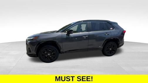 Magnetic Gray Metallic/Midnight Black Metallic 2023 Toyota RAV4 Hybrid SE