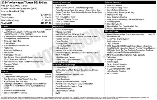 2024 Volkswagen Tiguan 2.0T SEL R-Line 4MOTION