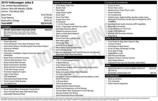 2019 Volkswagen Jetta 1.4T S