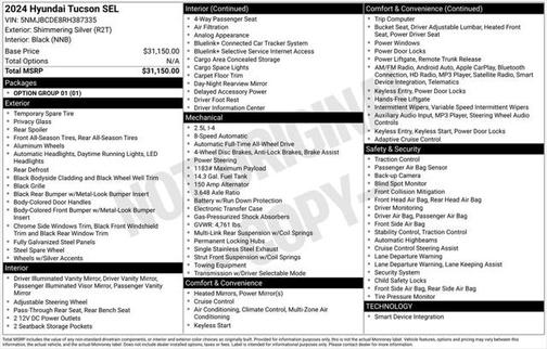 2024 Hyundai TUCSON SEL