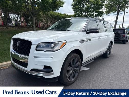 PRISTINE WHITE METALLIC 3C 2023 Lincoln Navigator L L BLACK LABEL