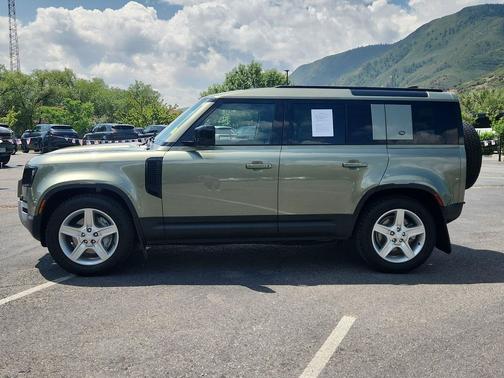 Pangea Green Metallic 2023 Land Rover Defender 110 SE