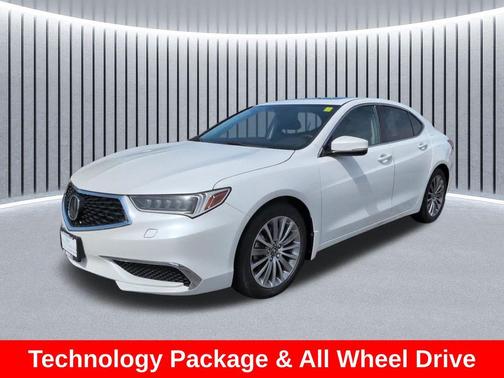 Platinum White Pearl 2019 Acura TLX Technology