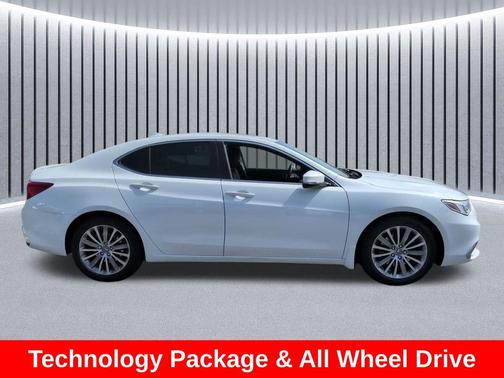 Platinum White Pearl 2019 Acura TLX Technology