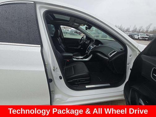 Platinum White Pearl 2019 Acura TLX Technology