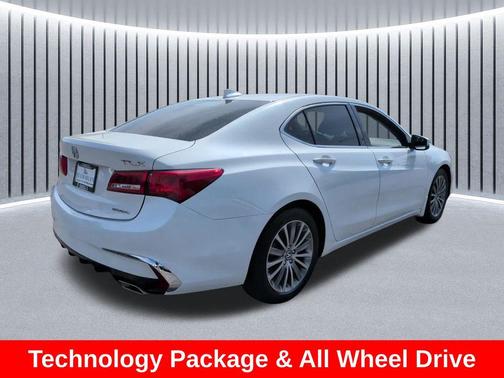 Platinum White Pearl 2019 Acura TLX Technology