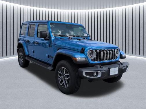 Hydro Blue Pearlcoat 2026 Jeep Wrangler 4-Door Sahara 4x4