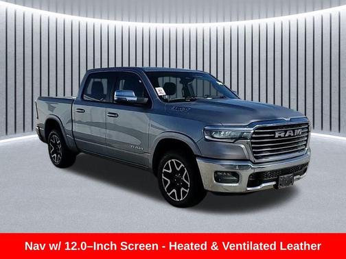 Billet Silver Metallic Clearcoat 2025 RAM 1500 Laramie