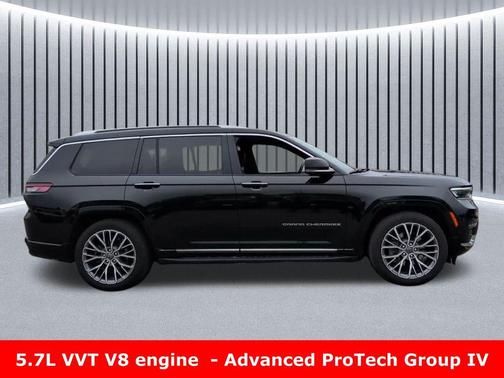 Diamond Black Crystal Pearl 2023 Jeep Grand Cherokee L Summit Reserve