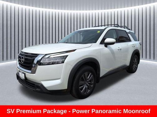 Pearl White Tricoat 2022 Nissan Pathfinder SV 2WD