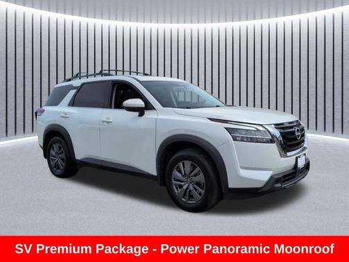 Pearl White Tricoat 2022 Nissan Pathfinder SV 2WD