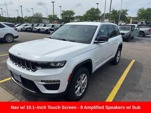 Bright White Clearcoat 2022 Jeep Grand Cherokee Limited