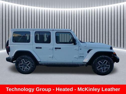 Bright White Clearcoat 2024 Jeep Wrangler 4-Door Sahara 4x4