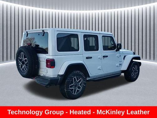 Bright White Clearcoat 2024 Jeep Wrangler 4-Door Sahara 4x4