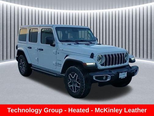 Bright White Clearcoat 2024 Jeep Wrangler 4-Door Sahara 4x4